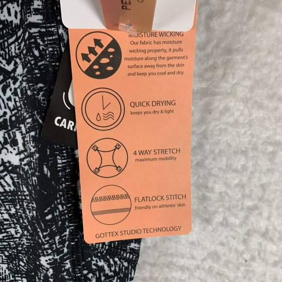 Gottex Leggings Women Small Scratch Polyester Stretch Pockets Rachel Capri 6801 - Picture 6 of 11